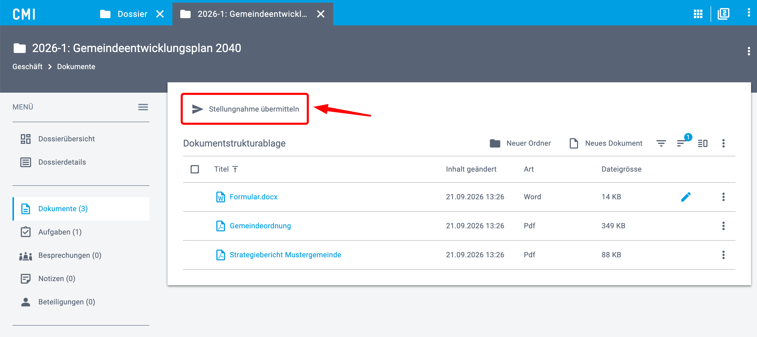 CMI Screenshot